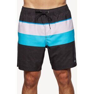 O'Neill Mens Smash Up Volleys SP2106034D Shorts Black Blue White Size S Small